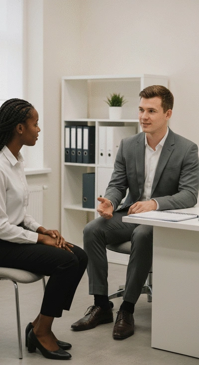 Tenant discussing rights and responsibilities