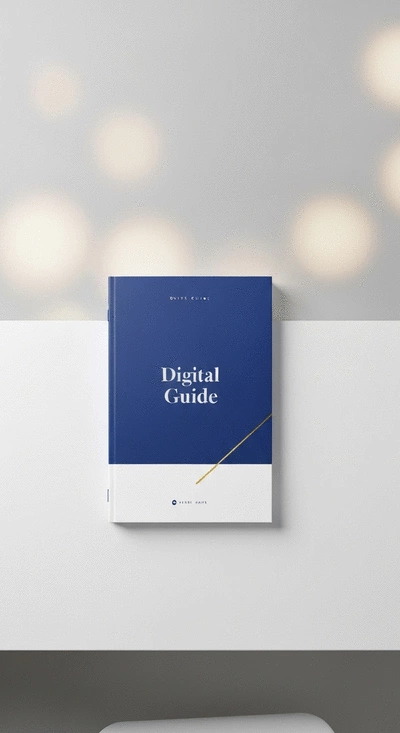 Digital guide or eBook mockup