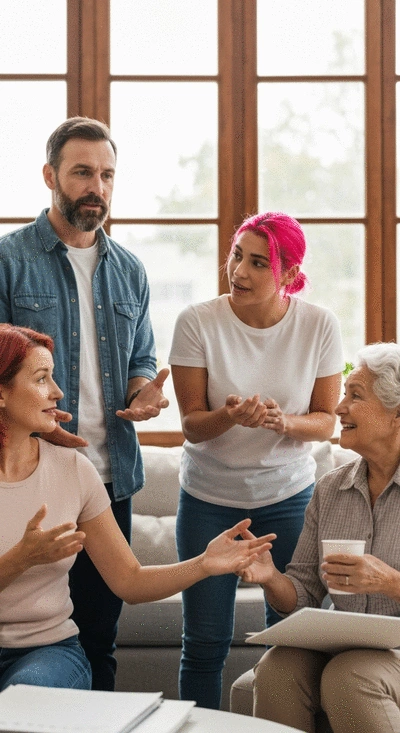 Image showing tenants discussing their rights