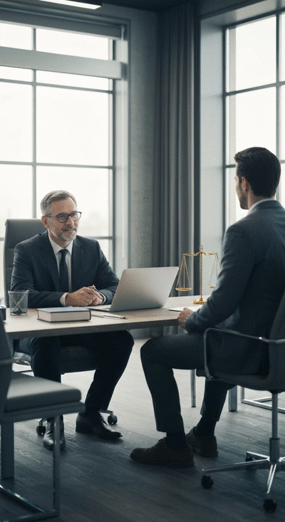 Legal consultation with a lawyer