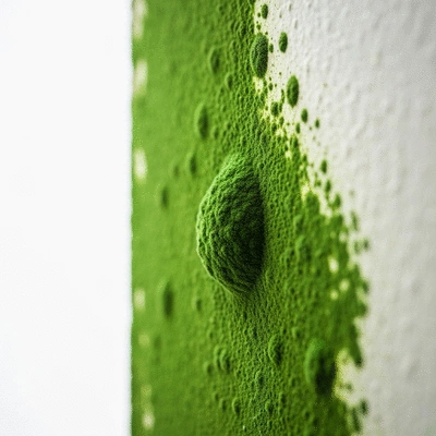 Mould growth on a wall in a rental property