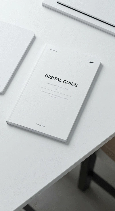 Digital guide or eBook mockup